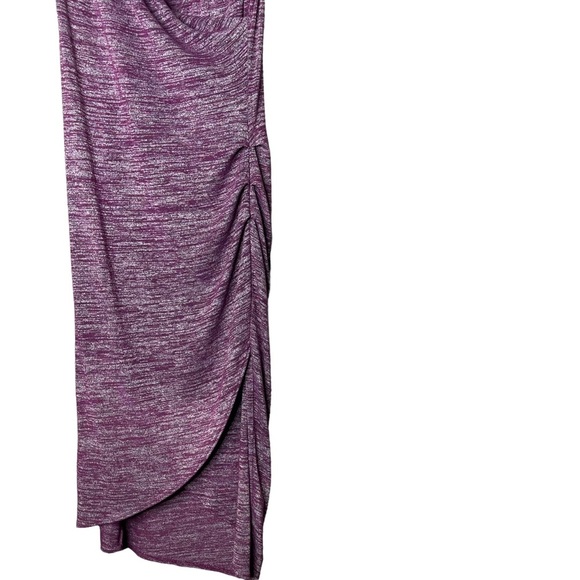 Wilfred Free ‘Izidora’ Marled Purple Faux Wrap Dress Size Large - Picture 6 of 8